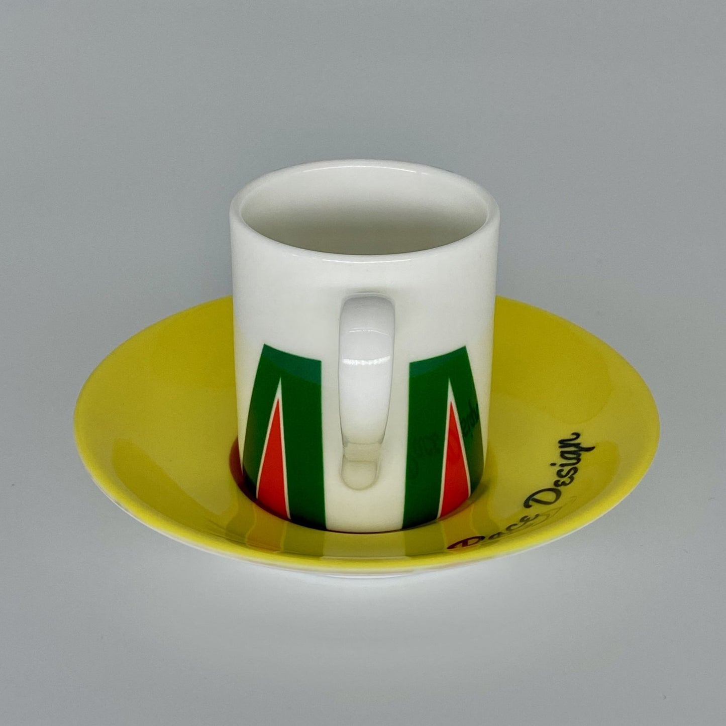 Racing Espresso Cups and Saucers Set of 4