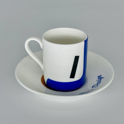 Racing Espresso Cups and Saucers Set of 4