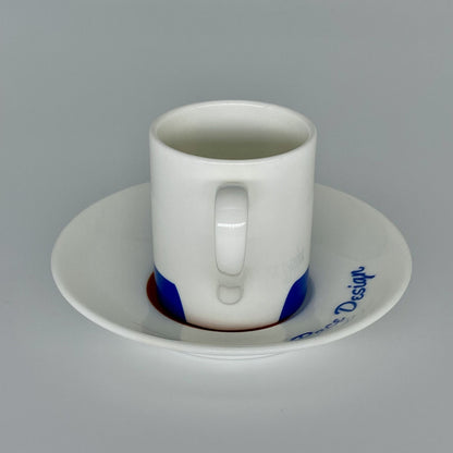 Racing Espresso Cups and Saucers Set of 4