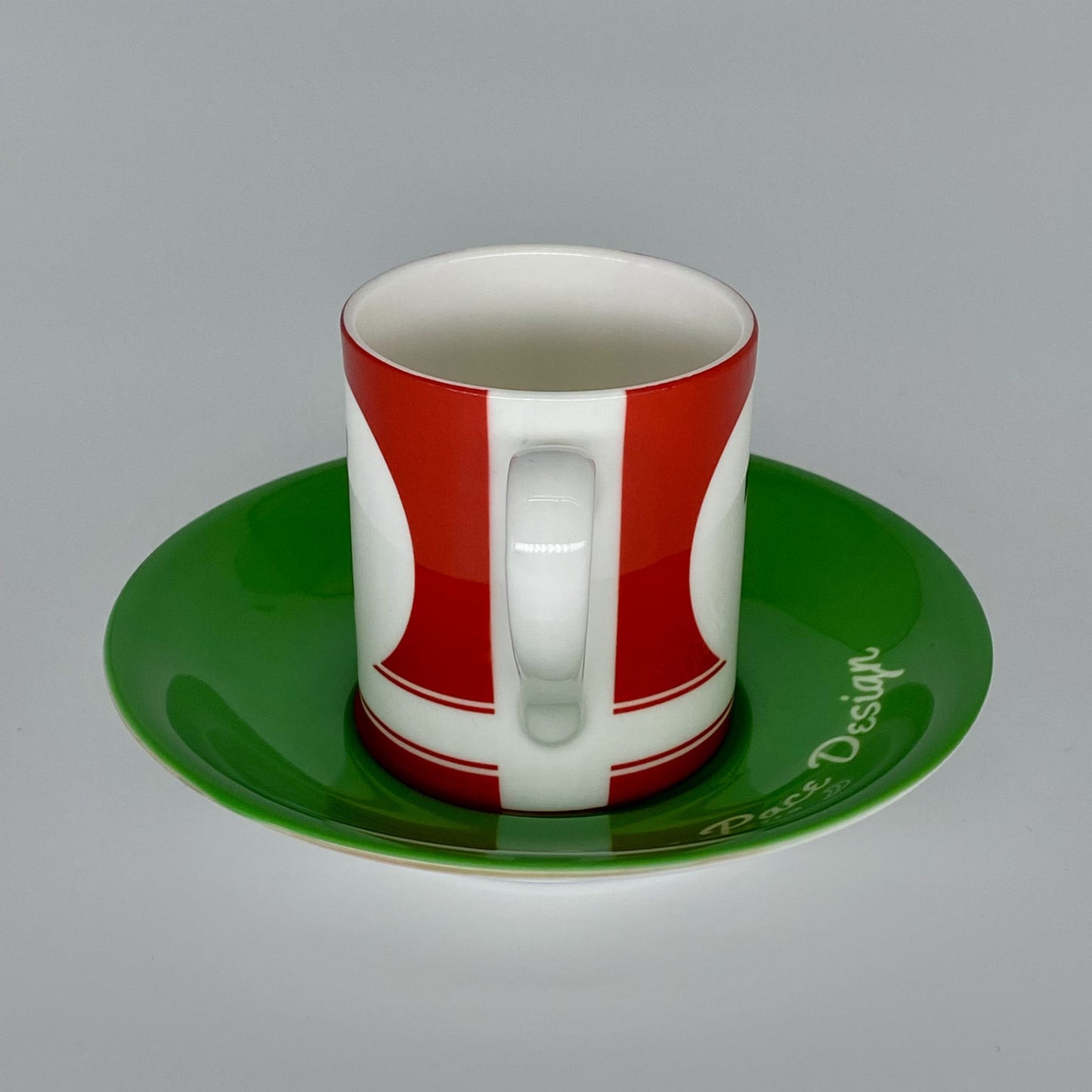 Racing Espresso Cups and Saucers Set of 4