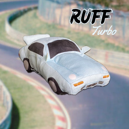 RUFF Turbo Supercar Plush Squeaker Dog Toy