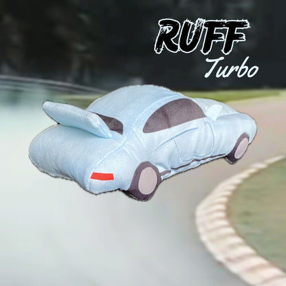 RUFF Turbo Supercar Plush Squeaker Dog Toy