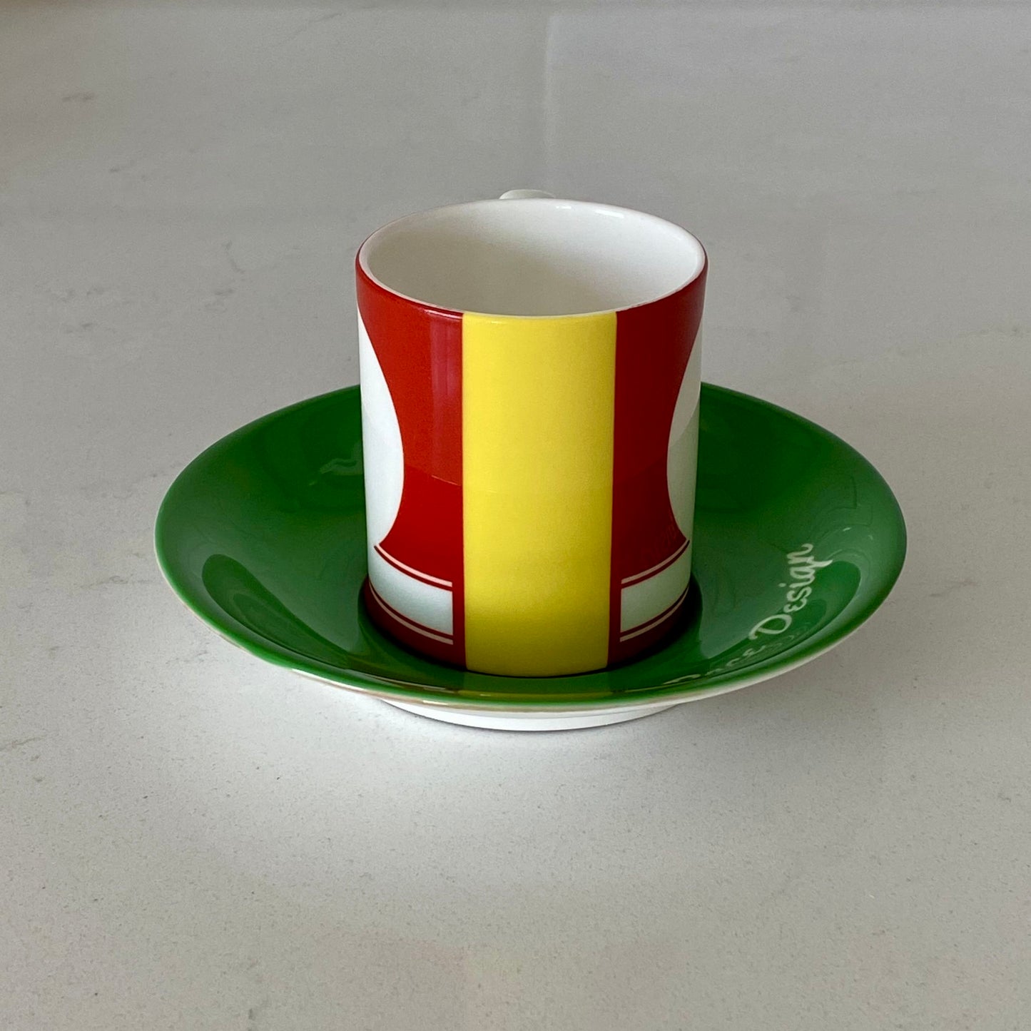 Racing Espresso Set of 4 Cups and Saucers
