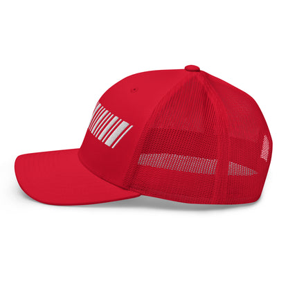 Barcode Mesh Hat Rosso