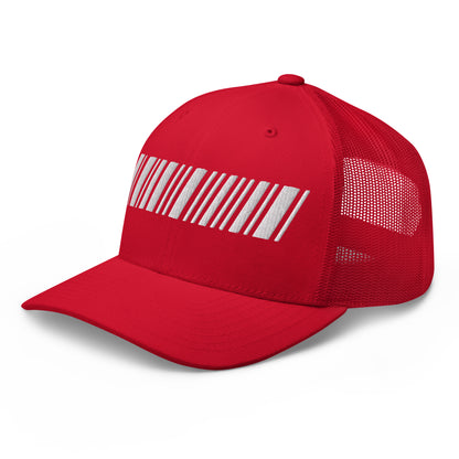 Barcode Mesh Hat Rosso