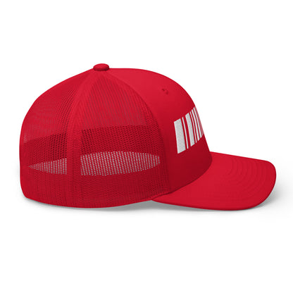Barcode Mesh Hat Rosso