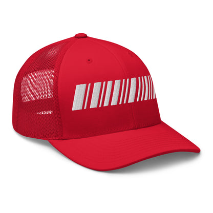 Barcode Mesh Hat Rosso